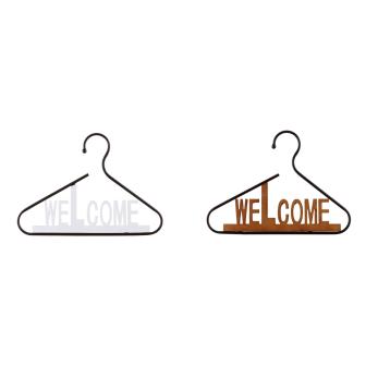 Decorazione in mdf e metallo modello Welcome 40 x 29 cm