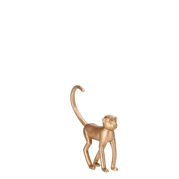Decorazione in resina modello scimmia oro 13 x 3,5 x h16 cm