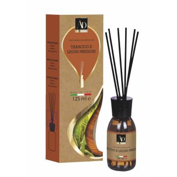 Diffusore di fragranza con midollini natura Tabacco e Legni Preziosi 125ml