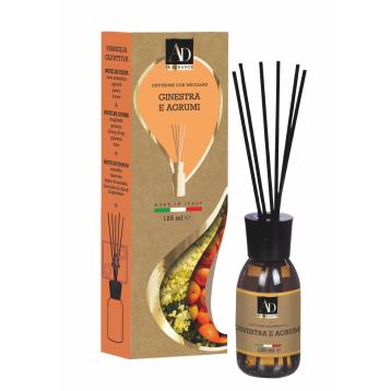 Diffusore di fragranza con midollini natura Ginestra e Agrumi 125 ml.