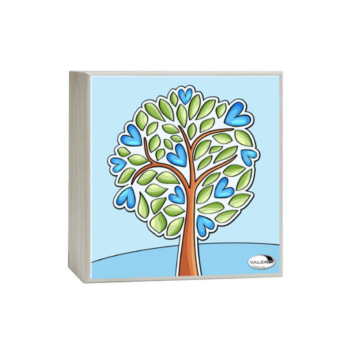 Lampada bimbo 14x14 cm albero celeste Valenti