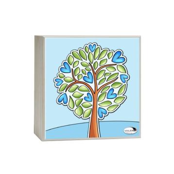 Lampada bimbo 14x14 cm albero celeste Valenti