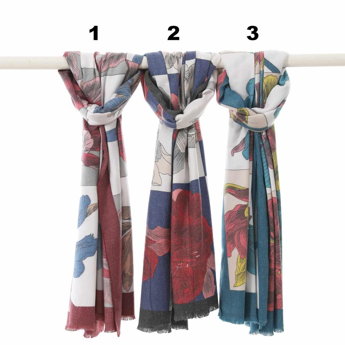 Sciarpa donna in acrilico lana e cashmere Gai Mattiolo