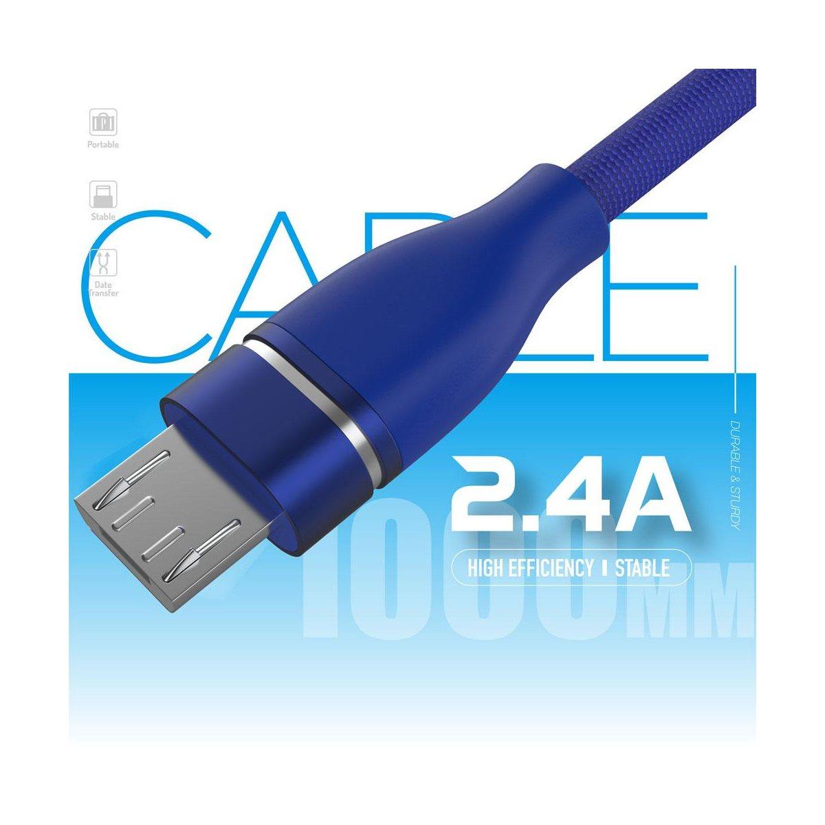 Newtop cu02 cavo 100cm usb/micro usb senza blister azzurro