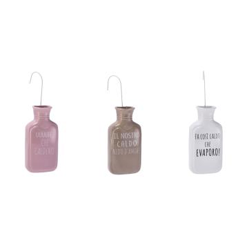 Umidificatore in ceramica modello borsa dell'acqua calda 8,5 x 4,5 x h17,5 cm
