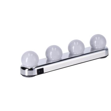 Applique in plastica 4 lampadine LED e ventose (funzionamento a pila) 30,5 x 6 x h7 cm