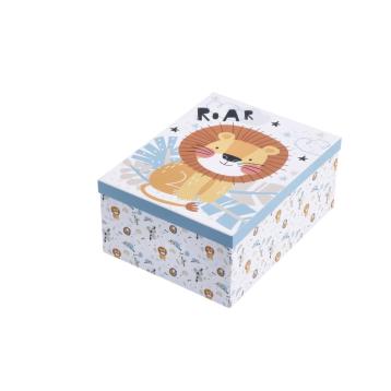 Set 10 scatole in cartone stampato