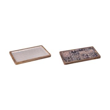 Vassoio rettangolare in legno torvi 30,5 x 18 cm