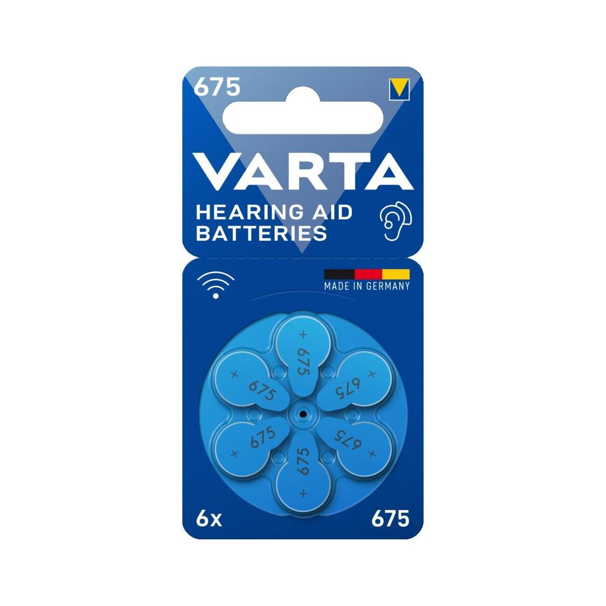 Pile acustiche hearing aid mod. 675 Varta