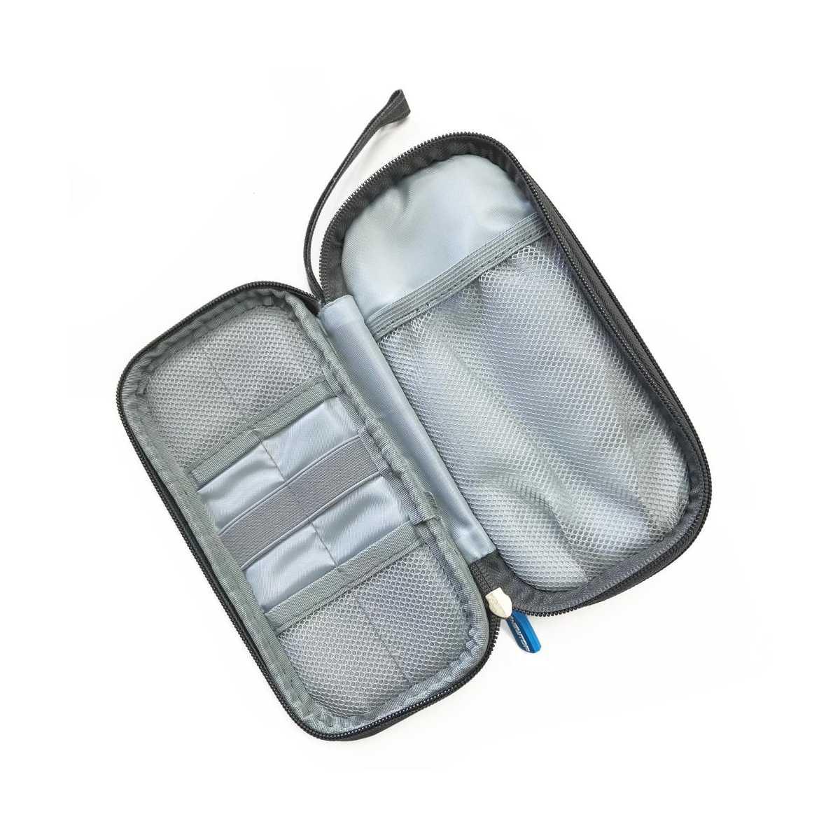 Borsa accessori elettronici blu per smartphone e altro Newtop