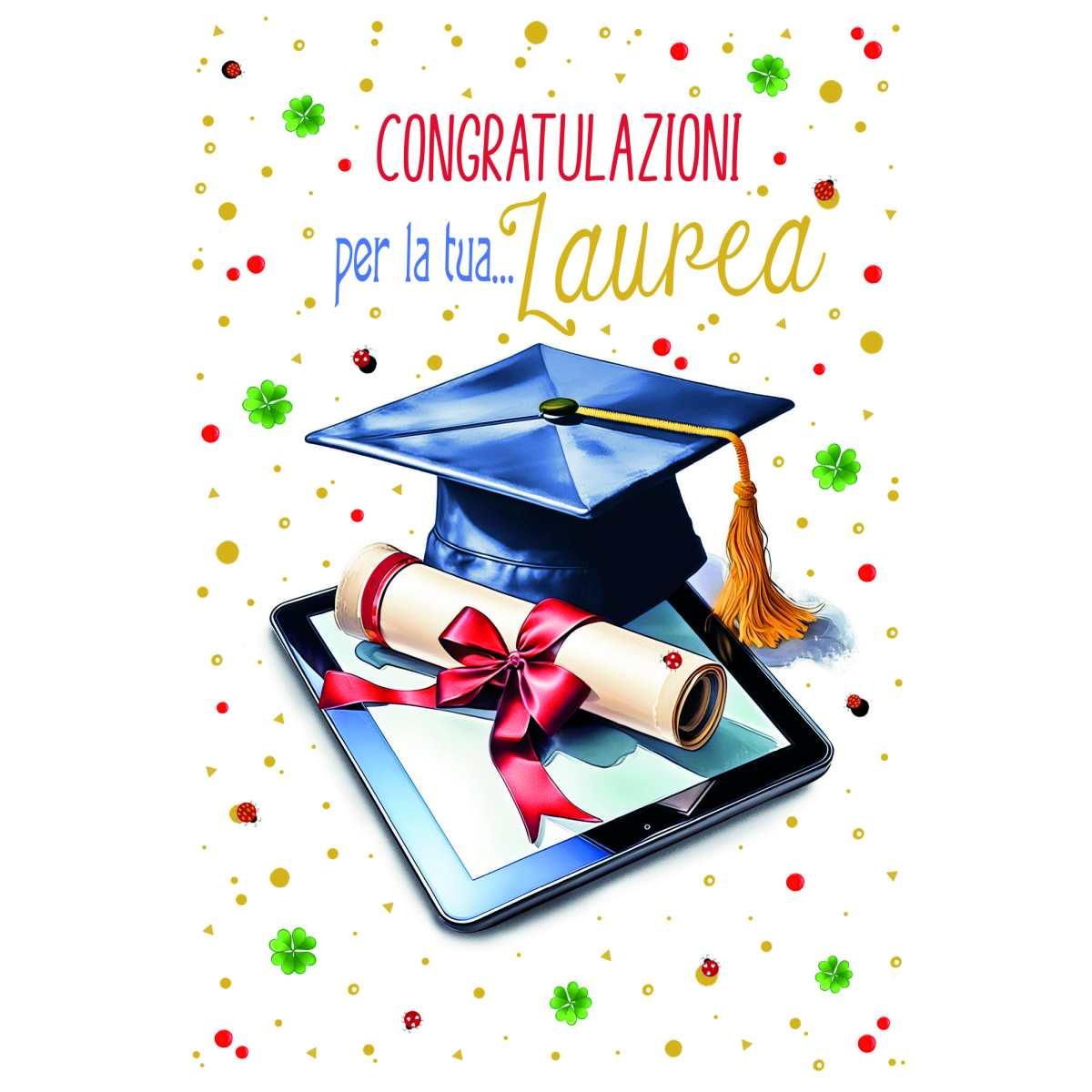 Biglietti congratulazione laurea 2 soggetti