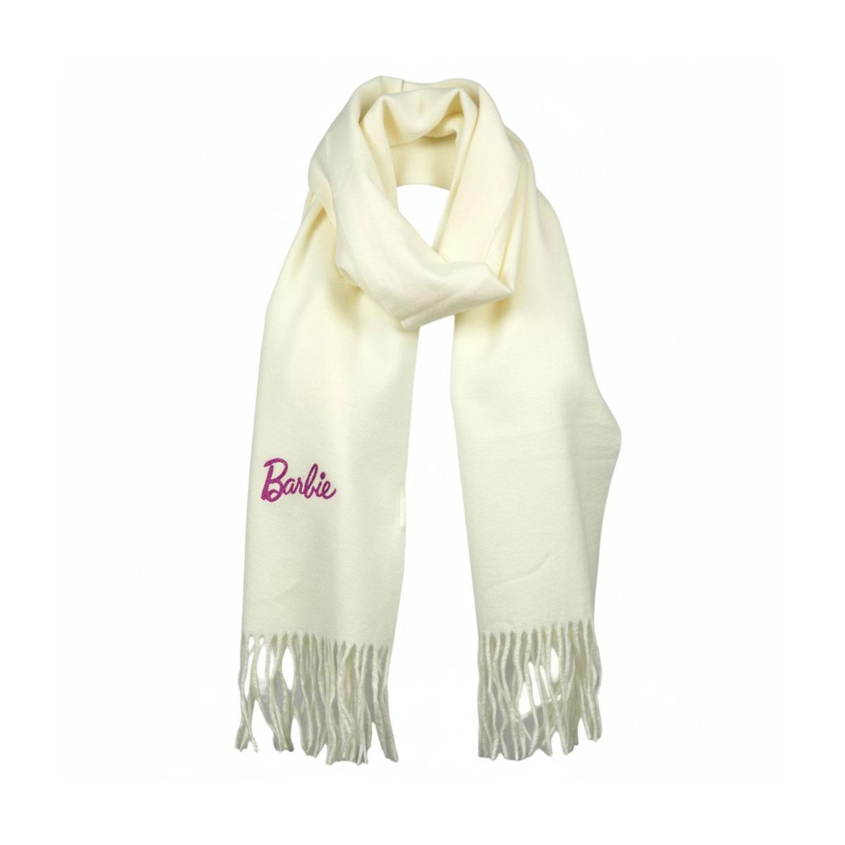 Sciarpa in tessuto con frange Barbie