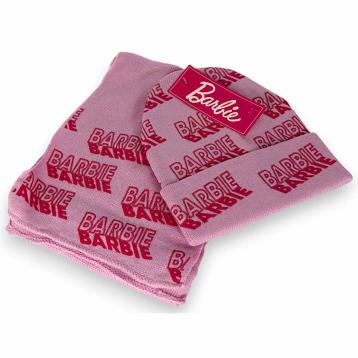 Set Sciarpa a maglia e cappello in tessuto Barbie