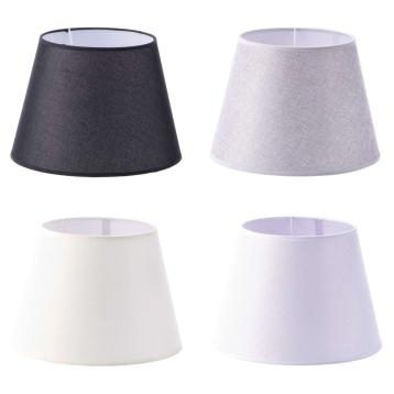 Paralume in tessuto base tonda per lampada con attacco E27 diam.37x h.27 cm
