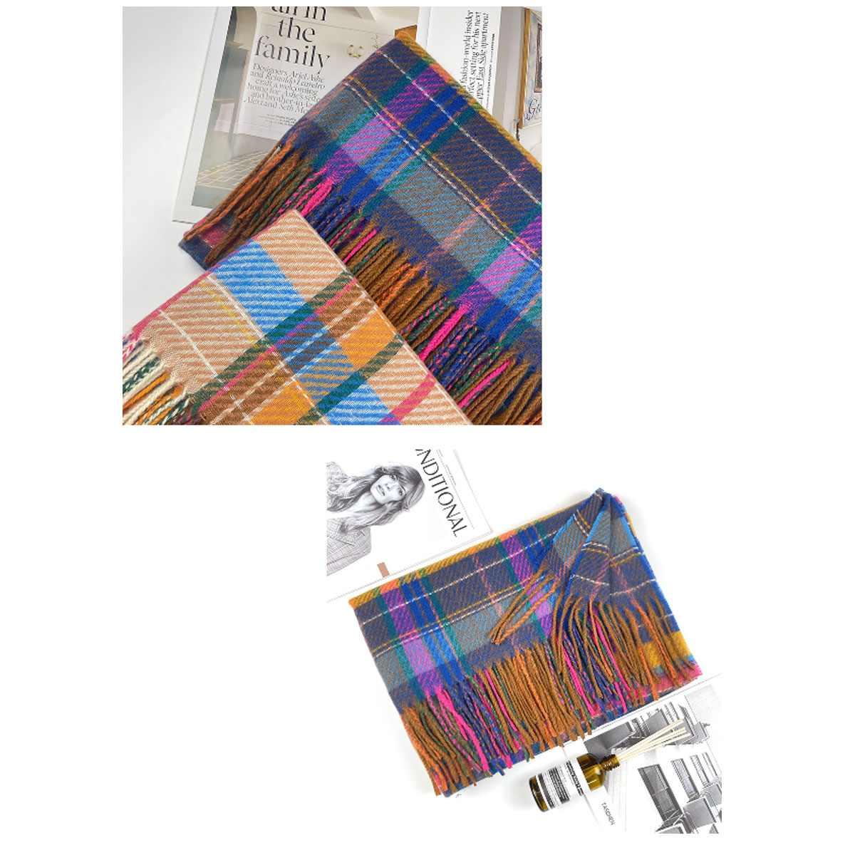 Sciarpa donna in acrilico Verve con shopper regalo in omaggio