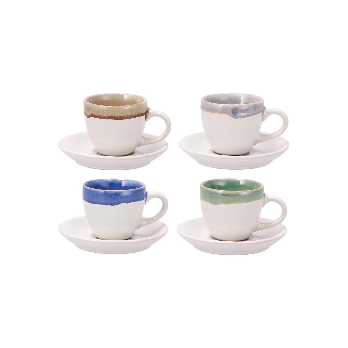 Servizio da caffè in ceramica Brad per 2 persone