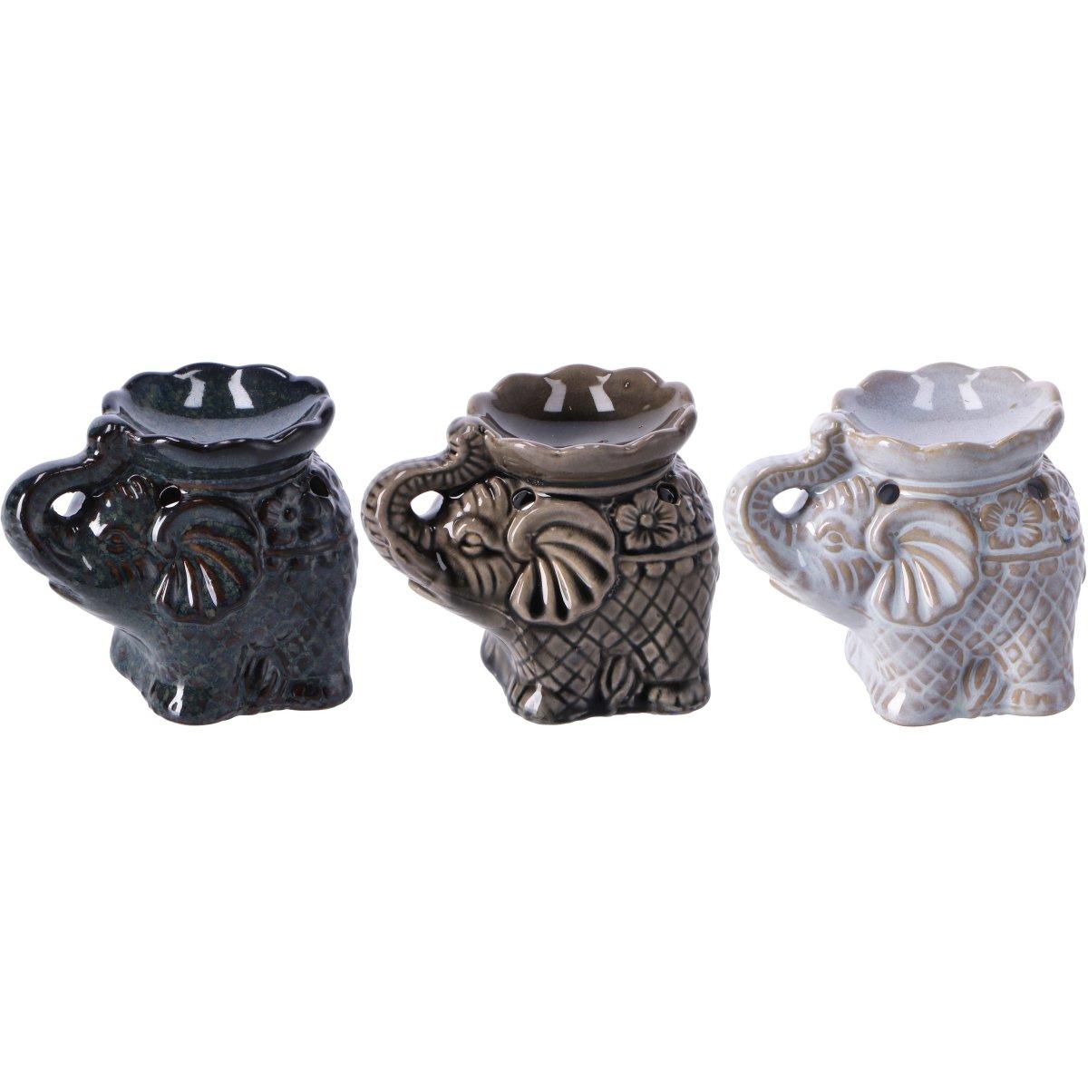 Brucia oli in ceramica modello elefante 10,5x6,5xh9 cm