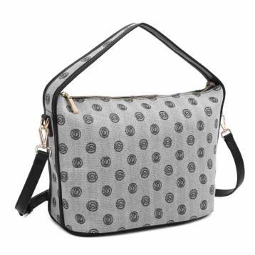 Borsa donna Gai Mattiolo Jeans in tessuto jacquard e nylon