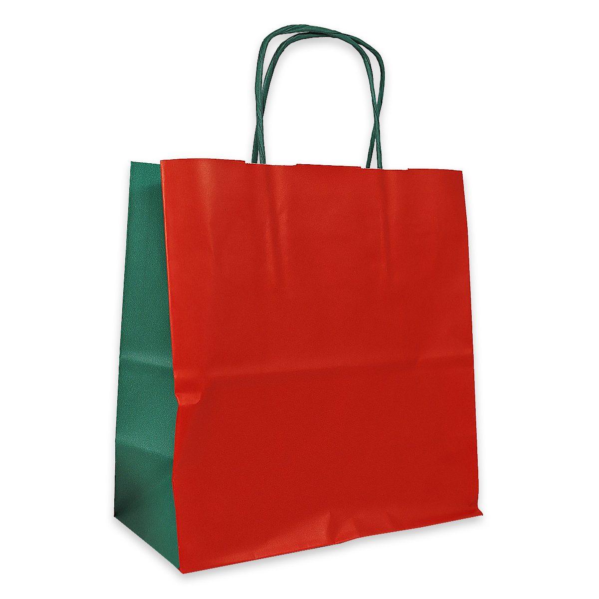 Shoppers duo rosso/verde 21h x 10p  x  20l