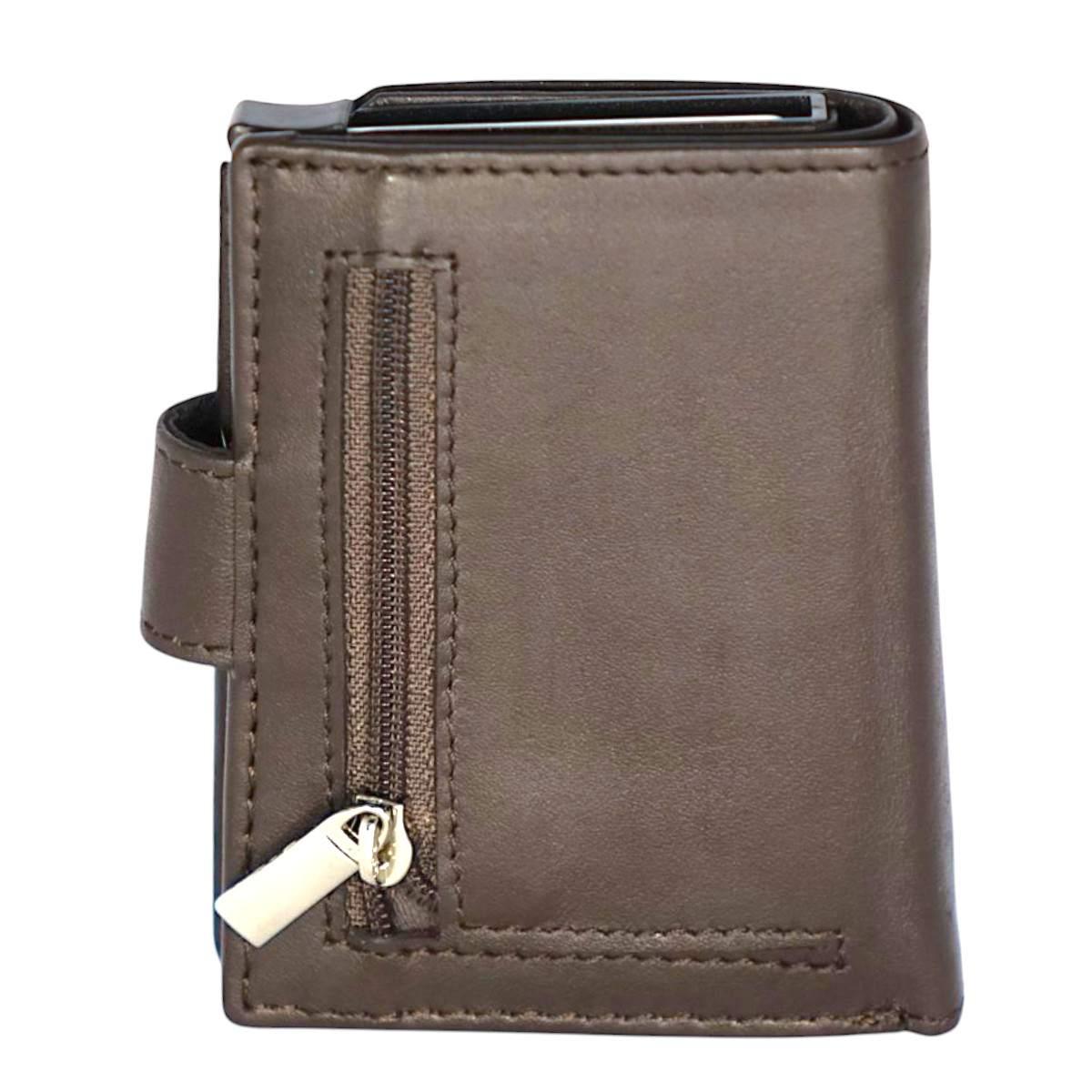 Portafoglio portacarte a scatto uomo in pelle con RFID Roncato