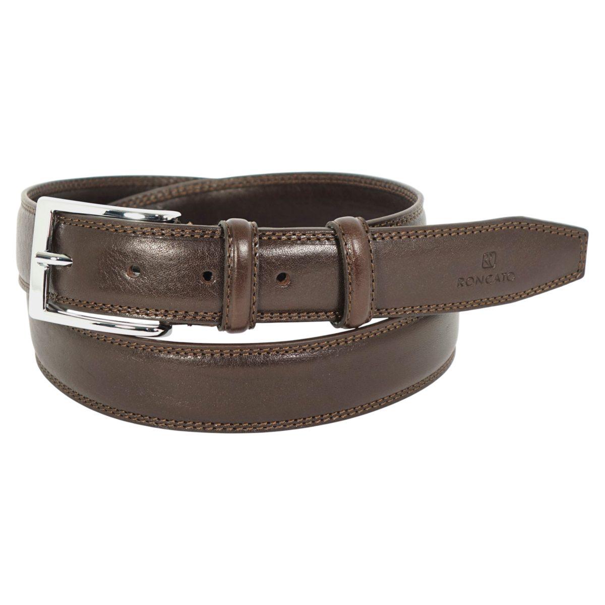 Cintura uomo extrasize in pelle Made in Italy Roncato