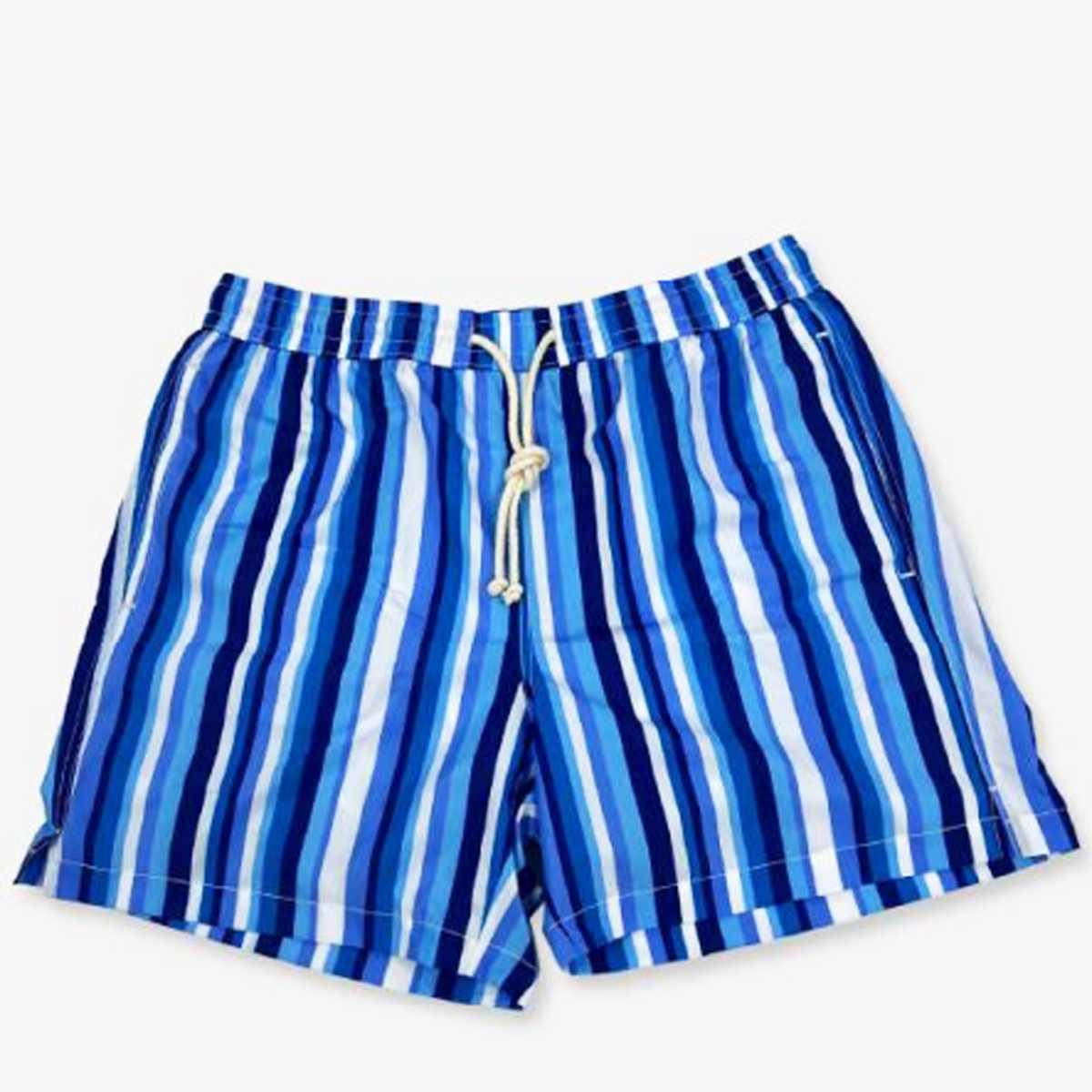 Costume da bagno uomo in poliestere fantasia righe Solo Soprani