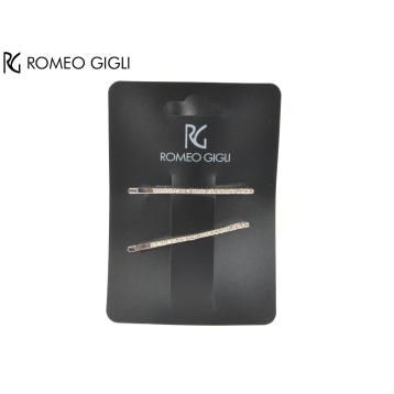 Fermaglio strass 2 pezzi argento rg  romeo gigli