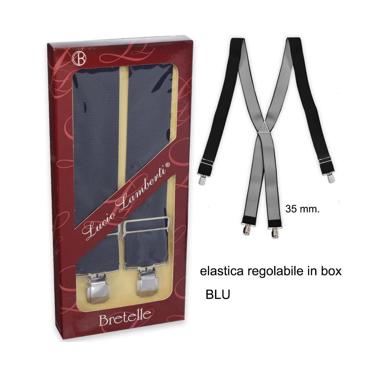 Bretelle uomo extra size tinta unita 130cm Made in Italy