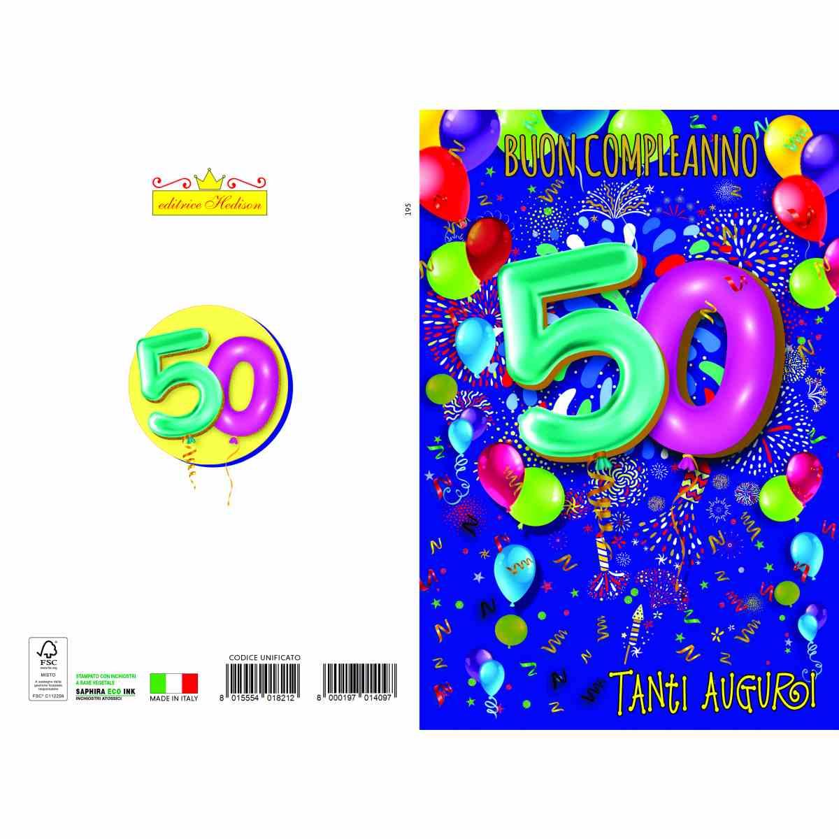 Biglietti auguri buon compleanno numeri