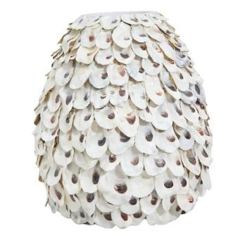 Vaso basso in bamboo e conchiglie Riviera 87650 33x33x35 cm