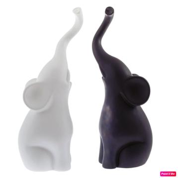 Set 2 elefanti con proboscidi incrociate zoo 8105 sm tk 2488 42cm