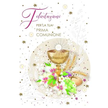 Biglietti felicitazioni per la tua prima comunione