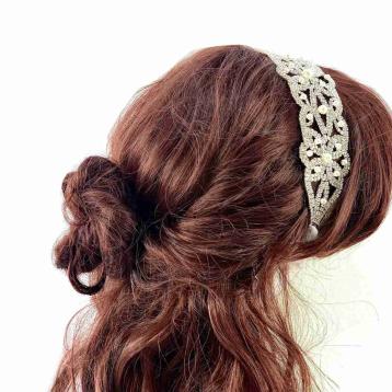 Fascia perle e strass c63