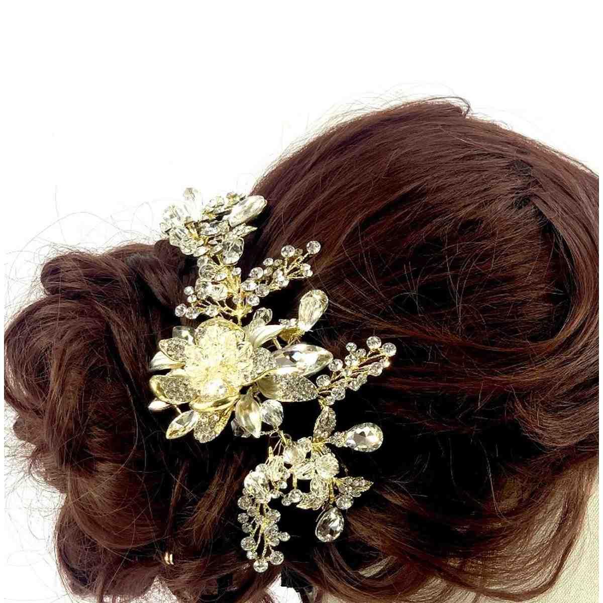 Fermagli acconciatura sposa C63