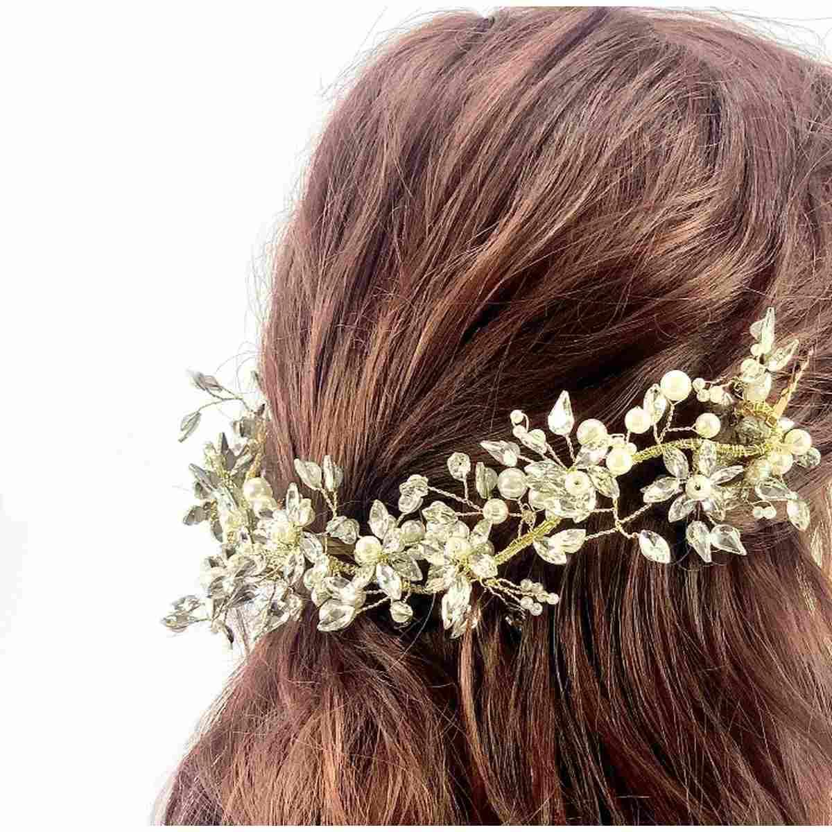 Fermagli acconciatura sposa C63