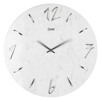 Orologio da parete al quarzo bianco diametro 50cm