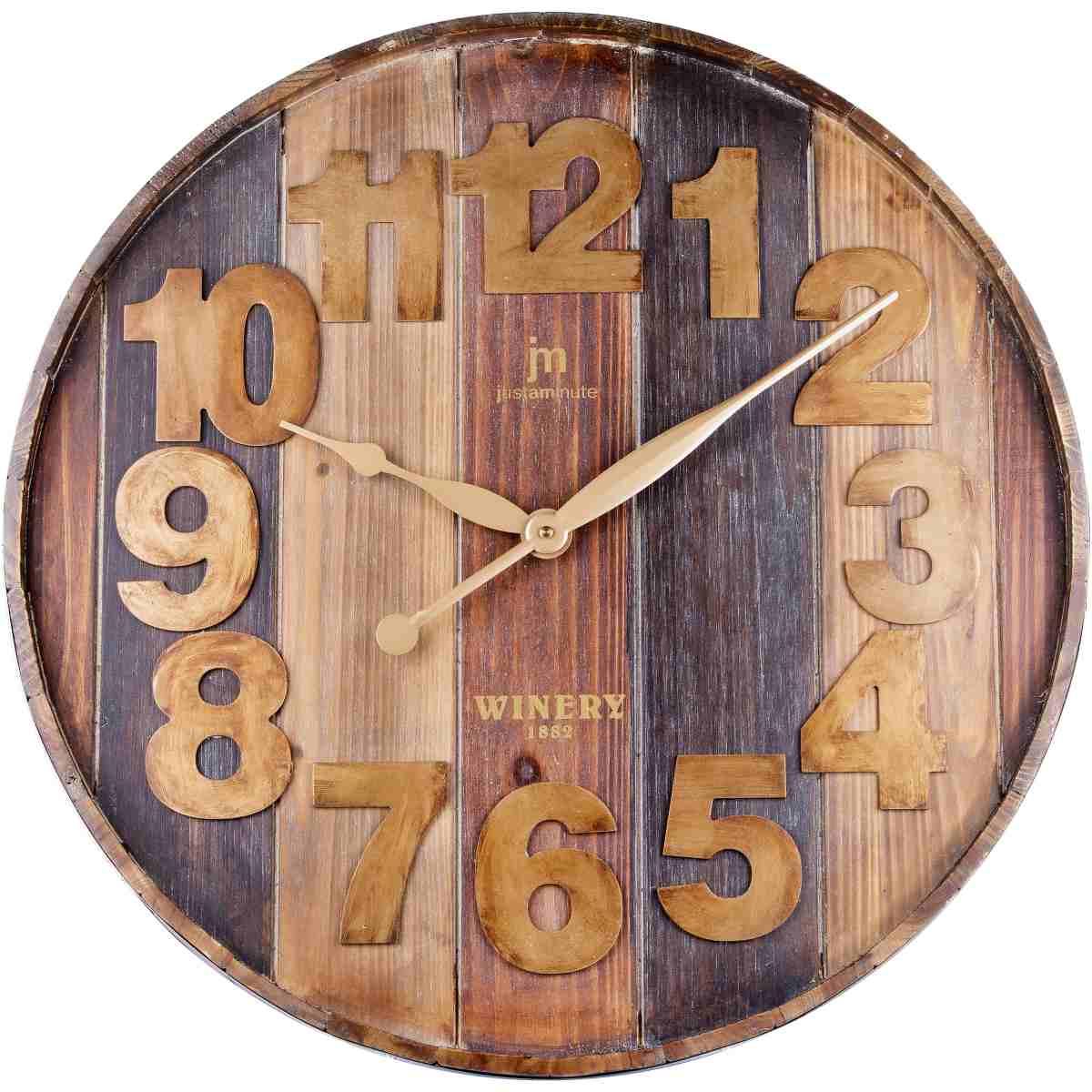 Orologio da parete in legno diametro 60cm