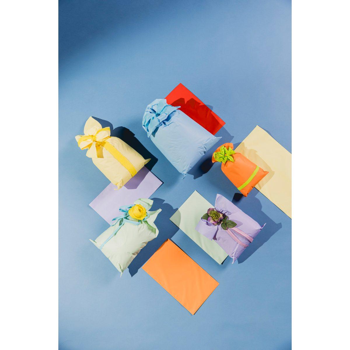 50 Buste perlate new perla colore verde menta cm. 25 x 40