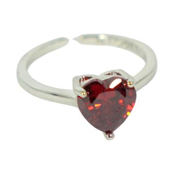 Anello regolabile con cristallo cuore Laura Biagiotti