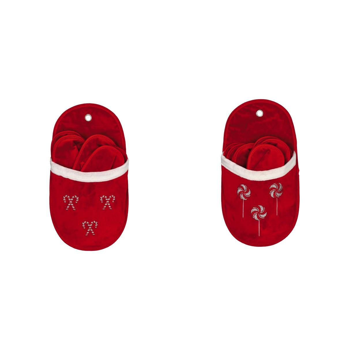 Set 5 paia pantofole natalizie cm26x47
