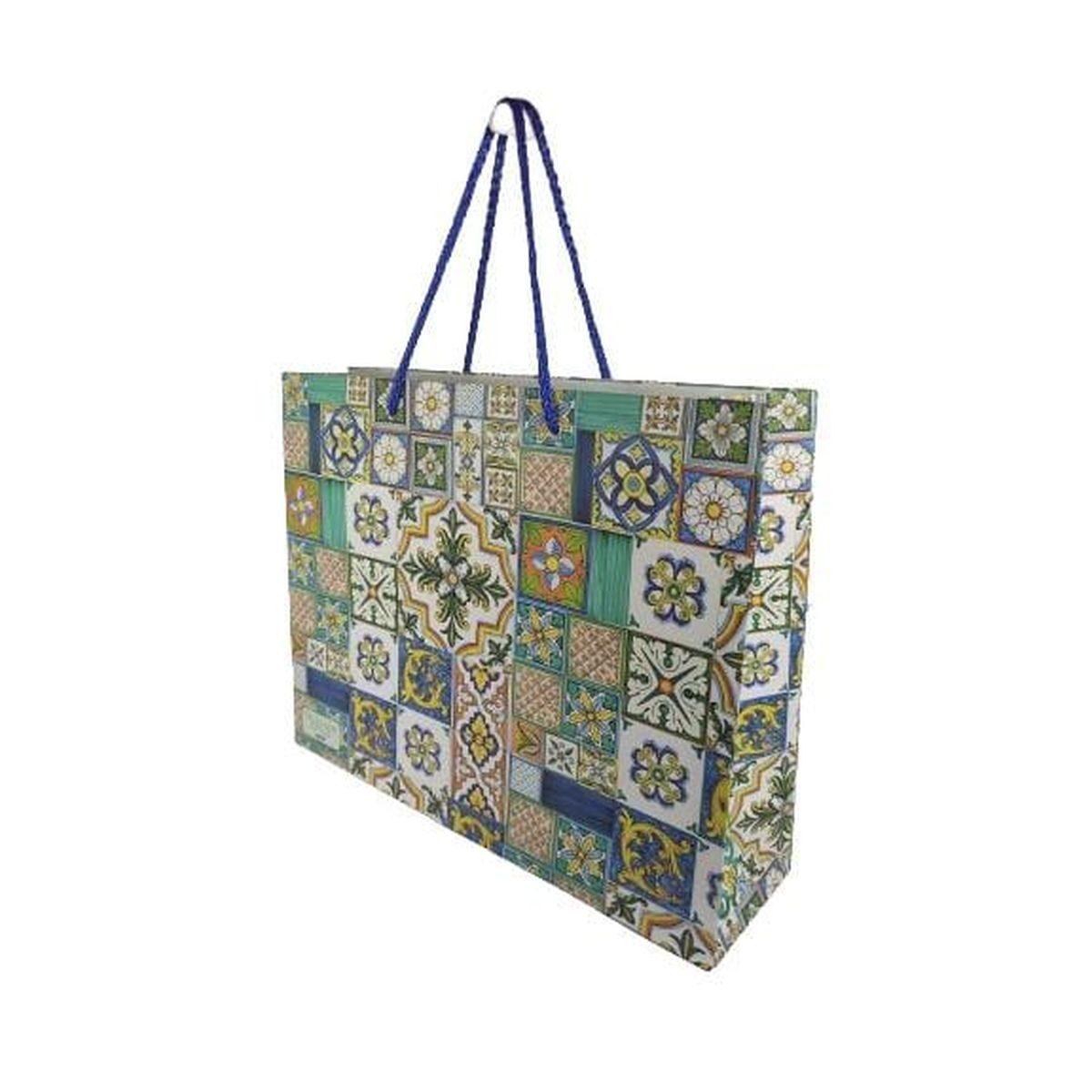 Shoppers carta  h38 X l43 X p15 sicily bags diversi decori