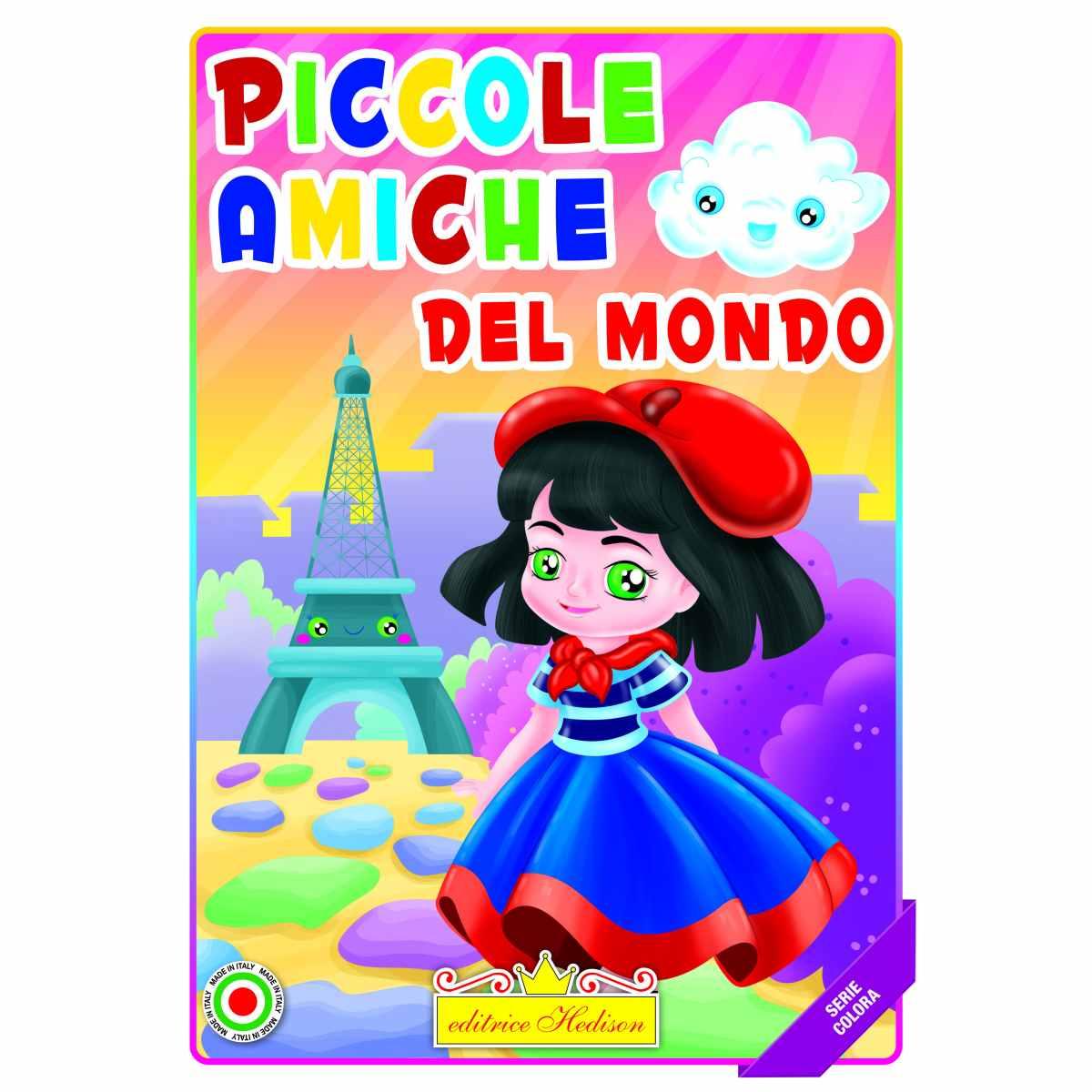 Libro piccole amiche del mondo - serie colora