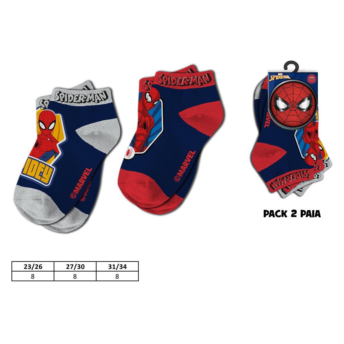 Calzini mini 2 paia Spiderman