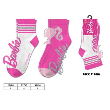 Calzini corti 2 paia barbie