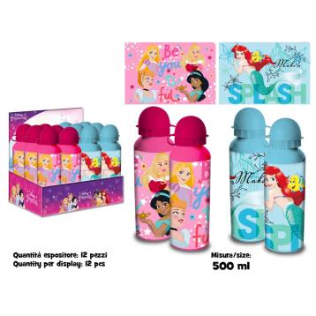 Borraccia in alluminio 500 ml disney princess