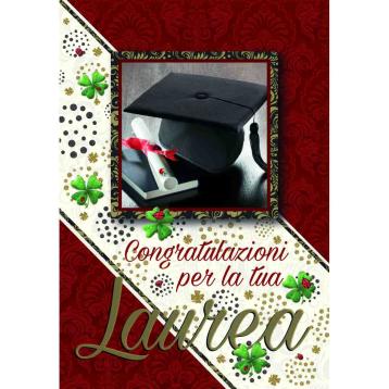 Biglietti auguri per la laurea  2 soggetti