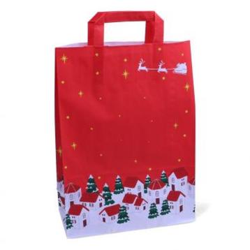 Shoppers carta  h49 X l45 X p15 cm.xmas village piatta