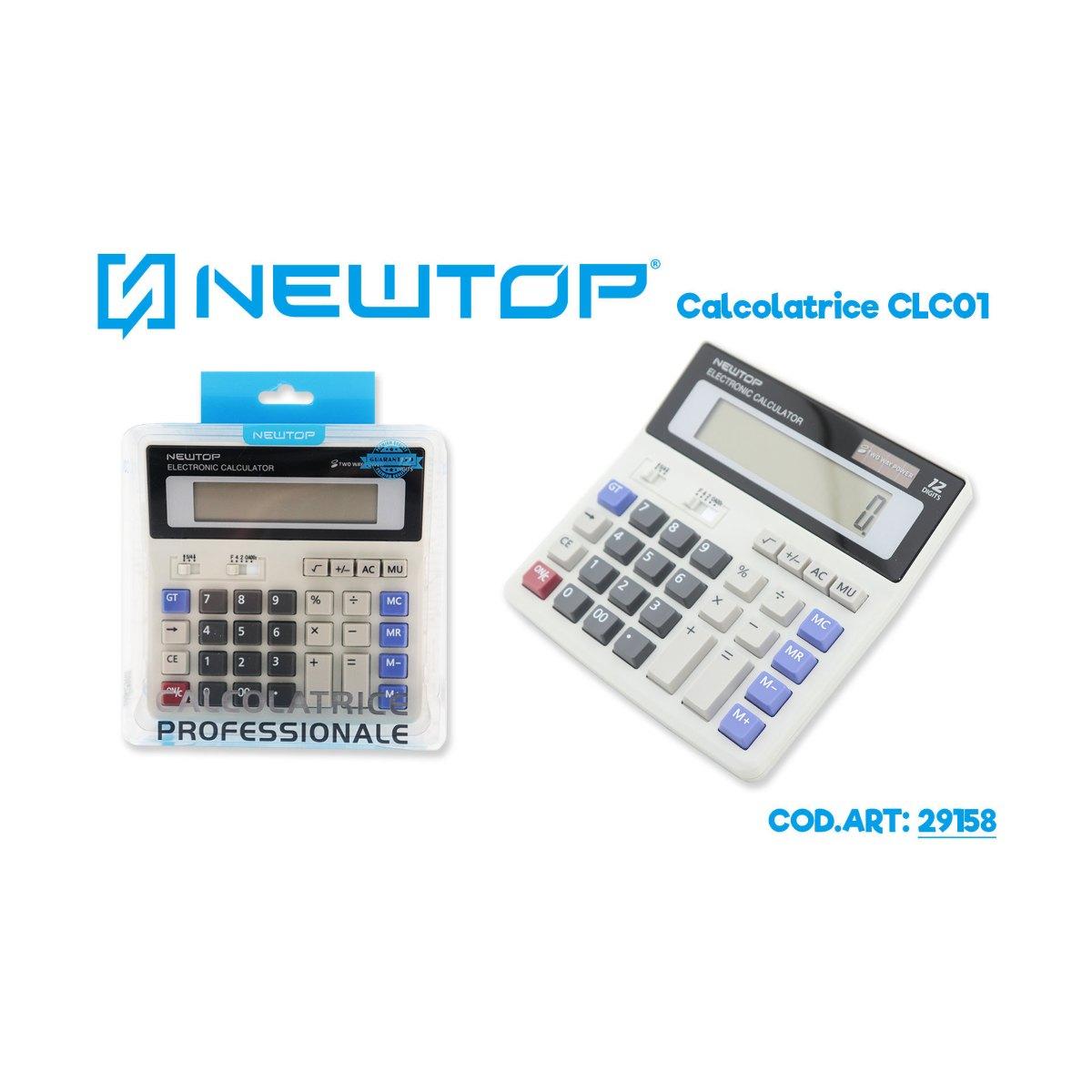 Calcolatrice professionale 16x16 cm clc01 Newtop