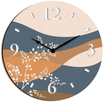 Orologio da parete 32x32 cm oriental style beige