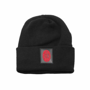 Cappello uomo skipper maglia 1x1 patch pelle ricamo Milan
